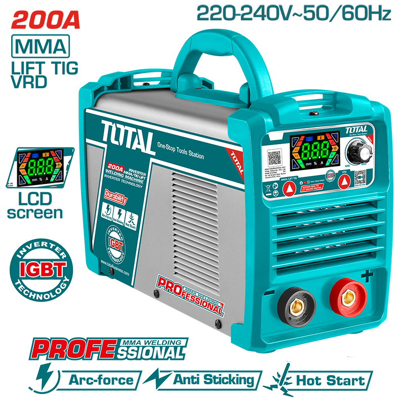 Máy hàn Lift TIG/MMA Inverter 200A/79V Total TW2200381