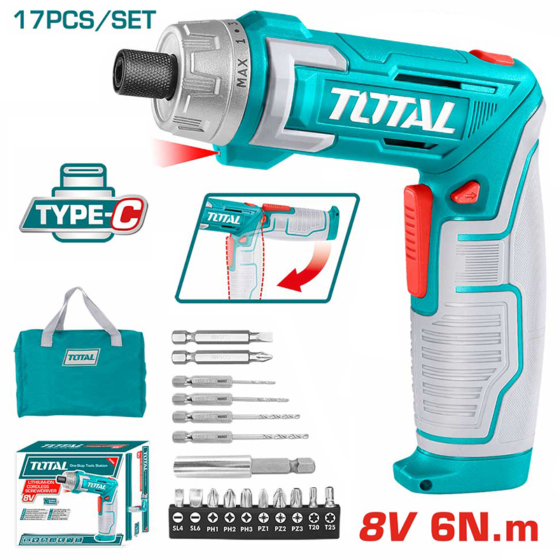 Máy siết vít dùng pin 8V Total TSDLI0802